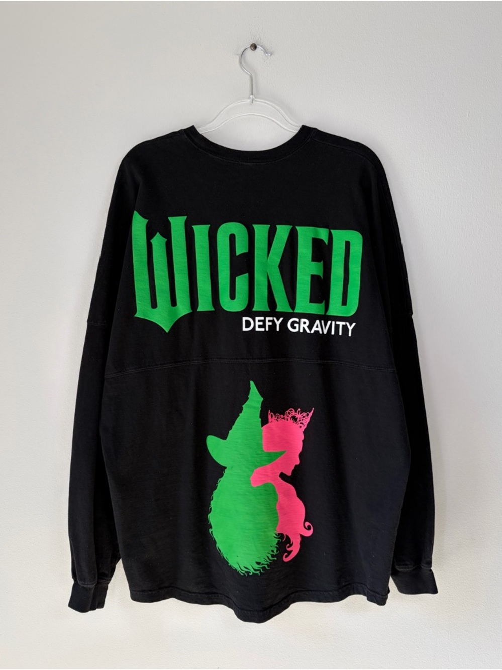 Wicked Defy Gravity Spirit Jersey Long Sleeve Top From Universal Studios